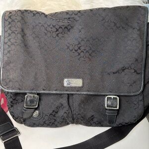 Coach Black Messenger Bag